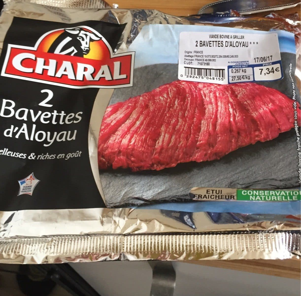 Charal 2 bavettes d'aloyau packshot