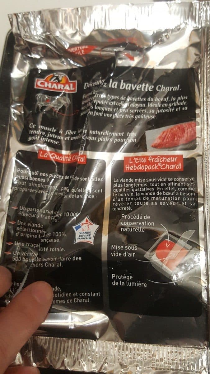 Charal Bavette d'aloyau packshot