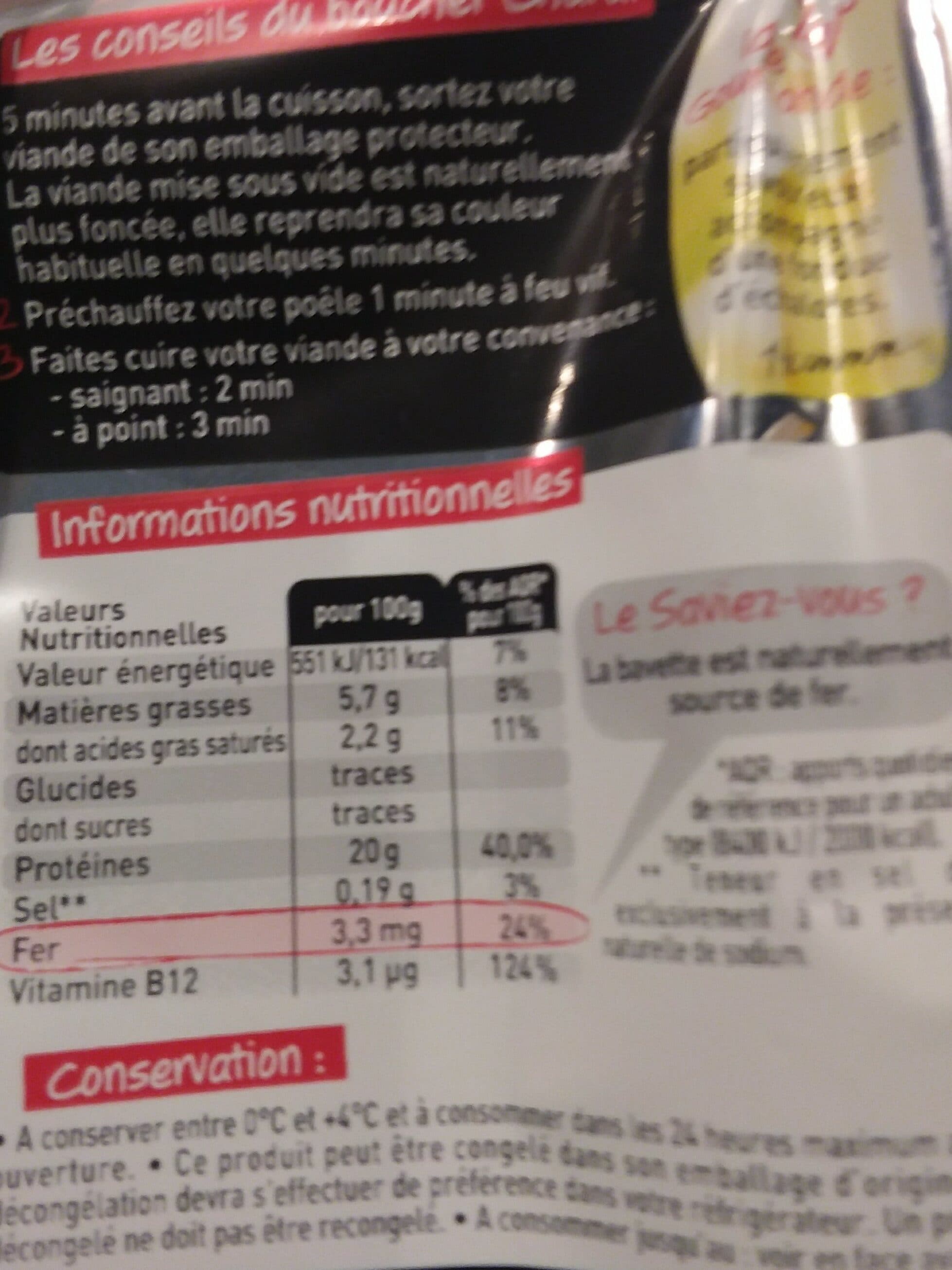 Charal Bavette d'aloyau packshot