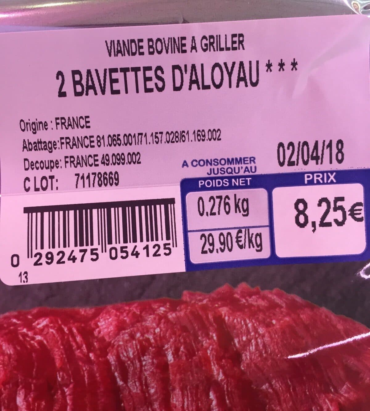 Charal 2 Bavettes d'Aloyau packshot