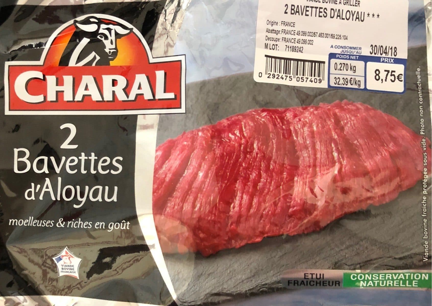 Charal Bavettes d'Aloyau packshot