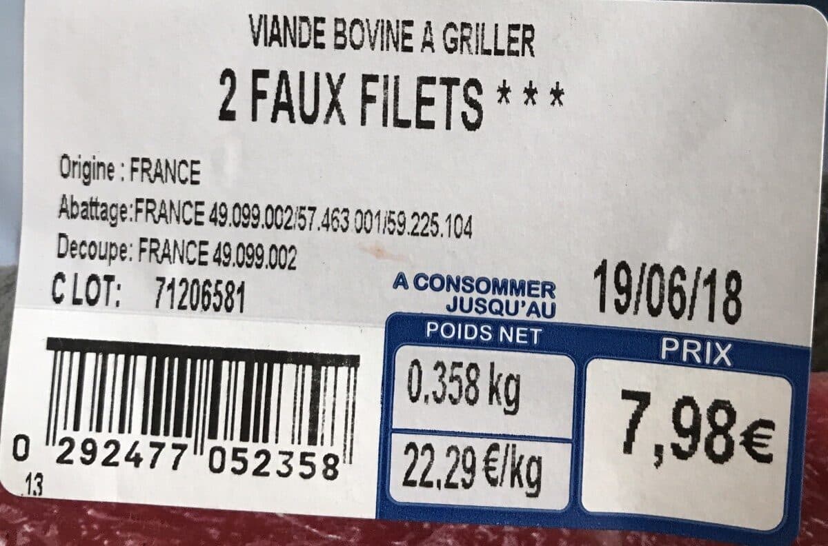 Charal Faux filet packshot