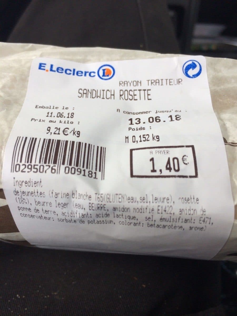 E.Leclerc Sandwich Rosette packshot