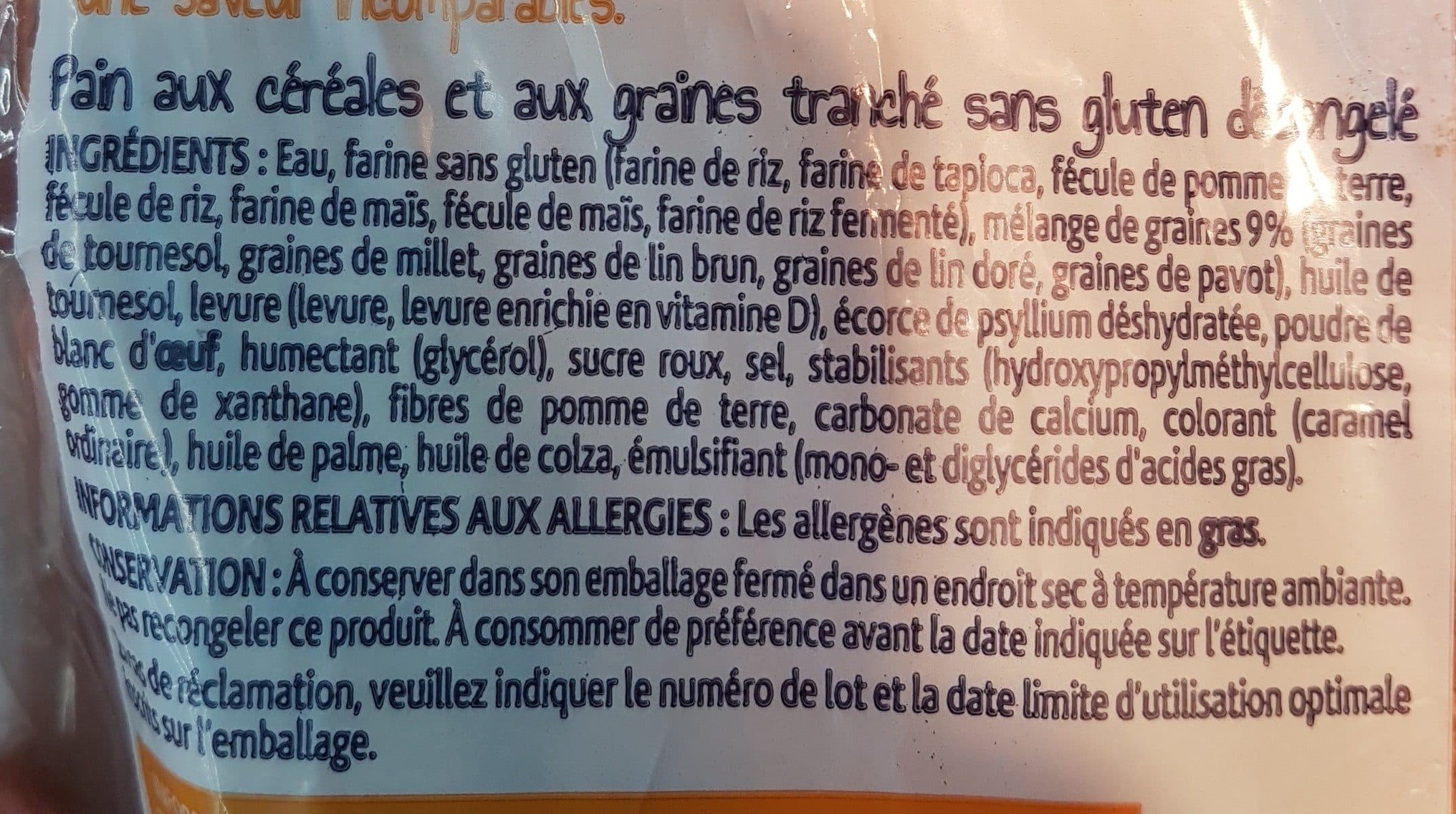 Open Food Facts Pain aux céréales moelleux packshot