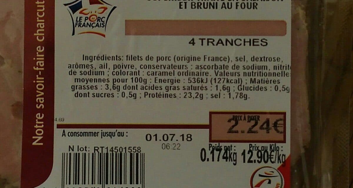 Open Food Facts Rôti de porc cuit packshot