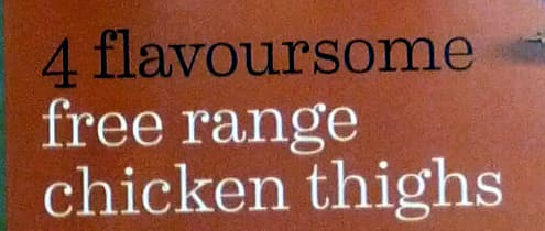 Waitrose Free range chicken thighs packshot