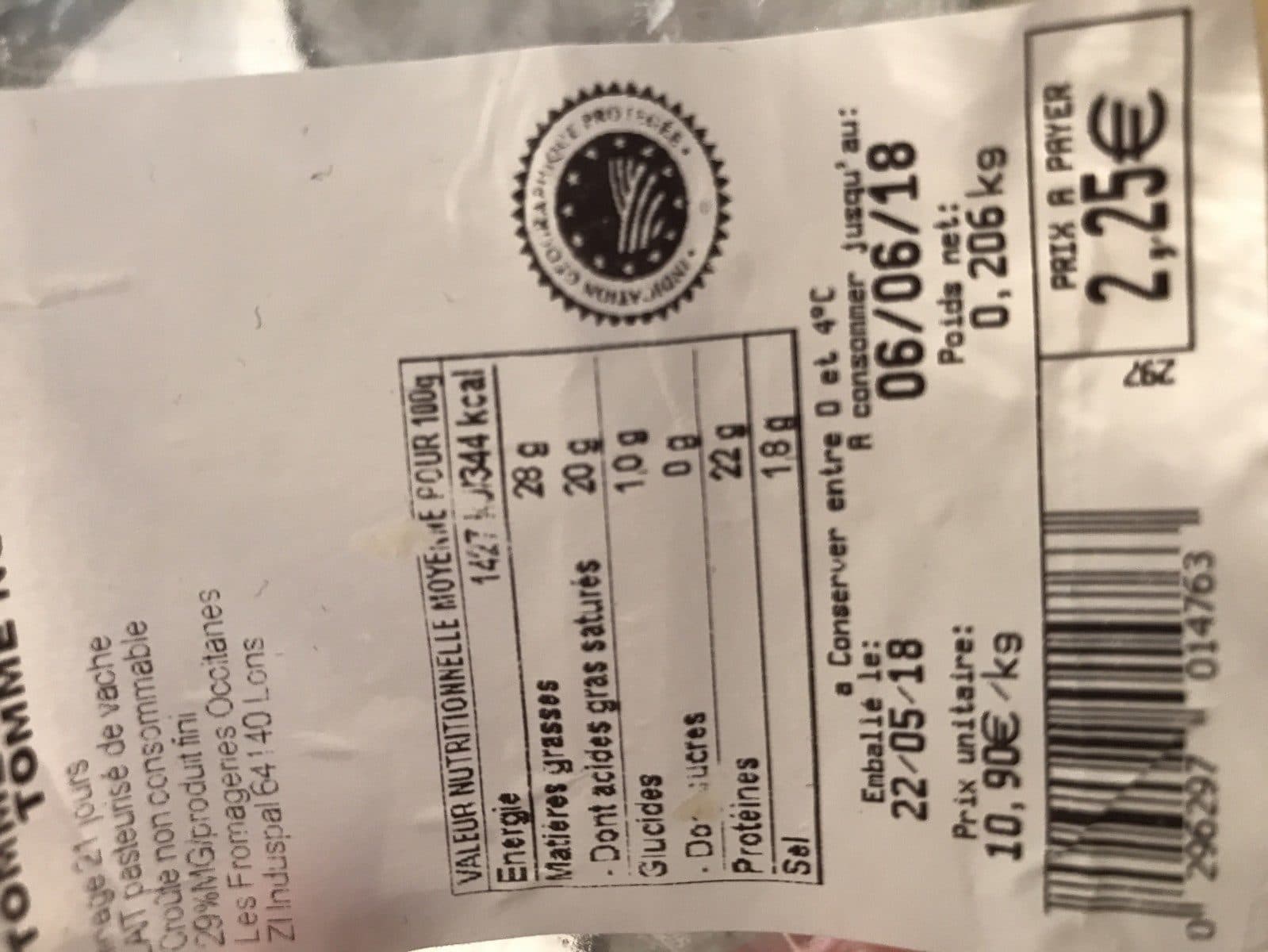 E.Leclerc Tomme des Pyrénées packshot