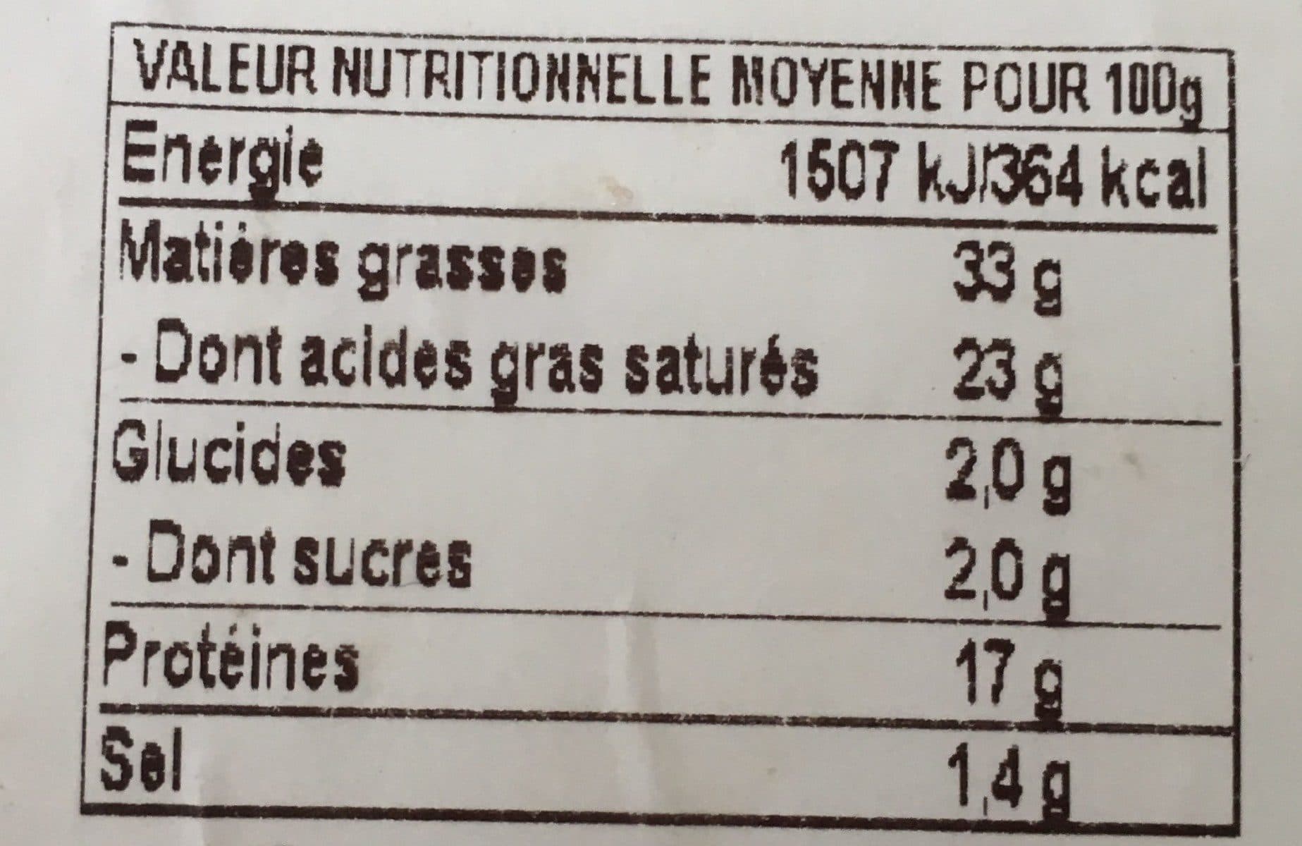 Open Food Facts brie packshot