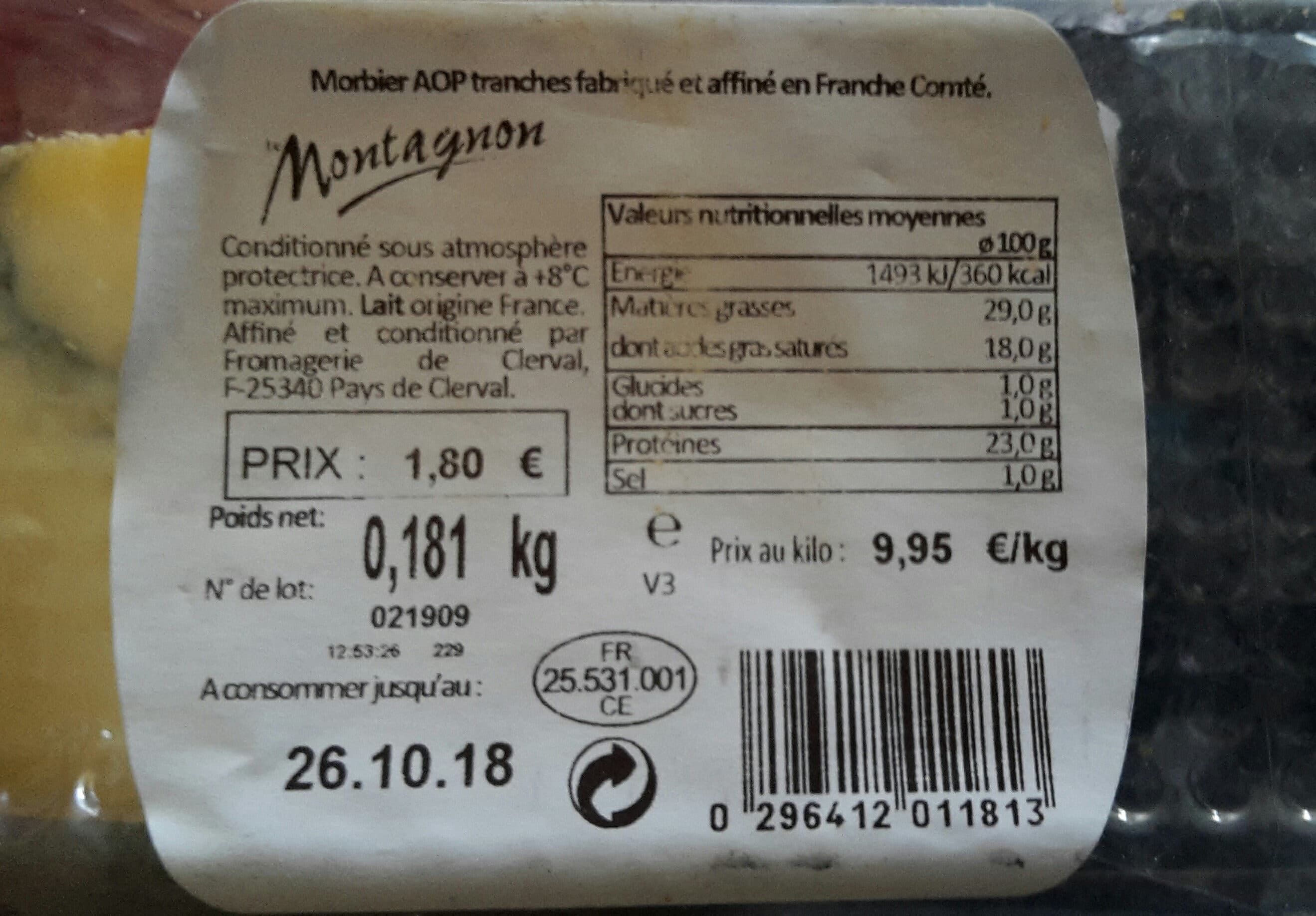 Open Food Facts Morbier packshot