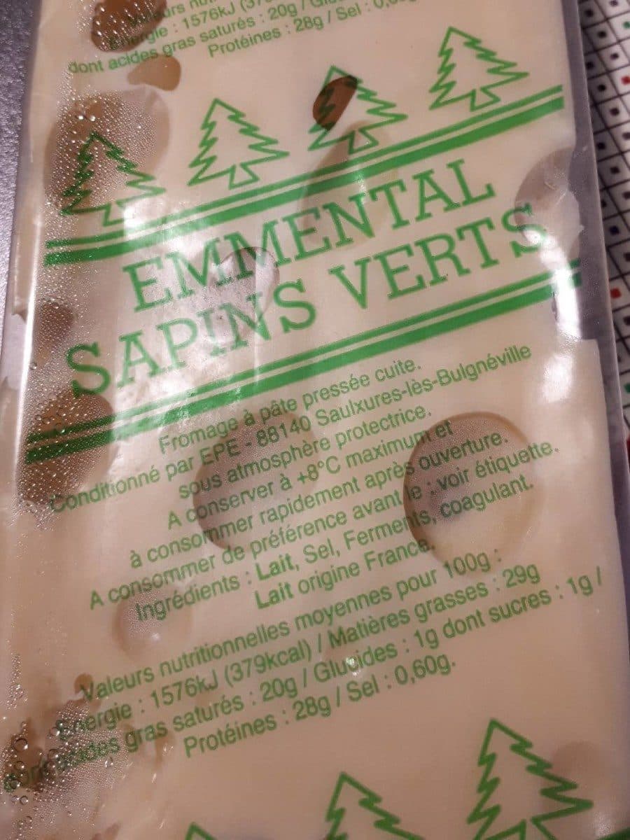 Open Food Facts Emmental sapins verts packshot