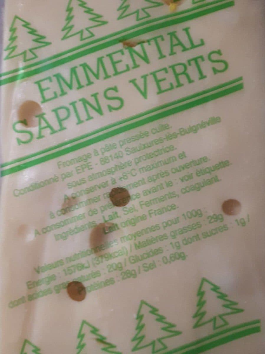 Open Food Facts Emmental français packshot