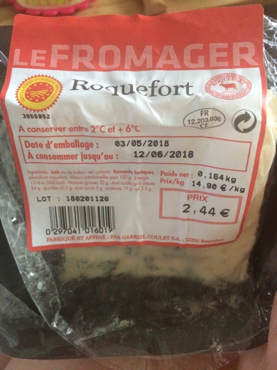 Open Food Facts Roquefort packshot