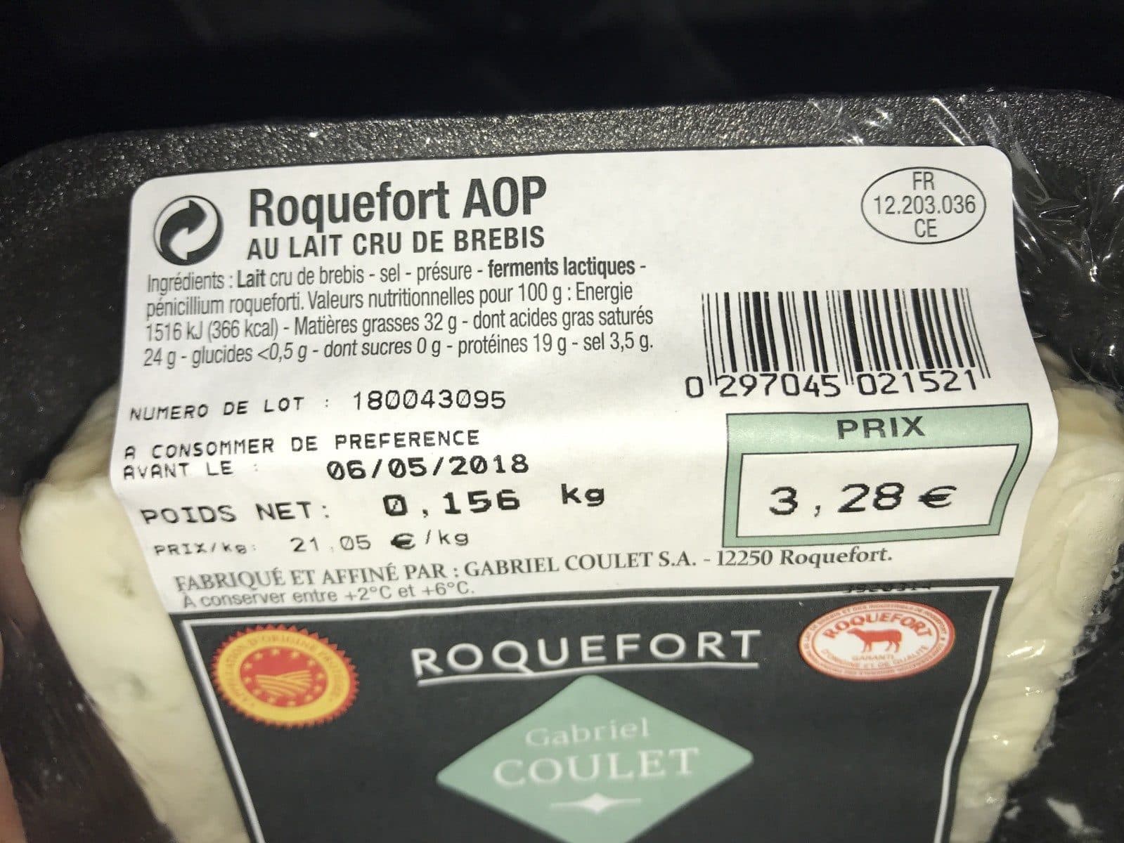 Gabriel Coulet Roquefort packshot