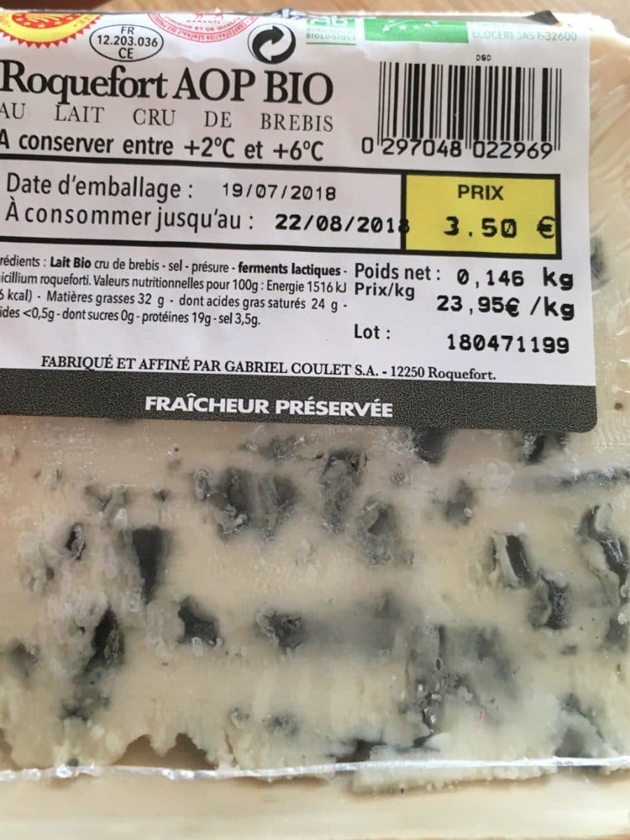 Open Food Facts Roquefort packshot