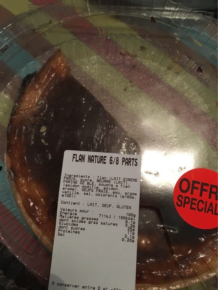 Open Food Facts Flan nature packshot