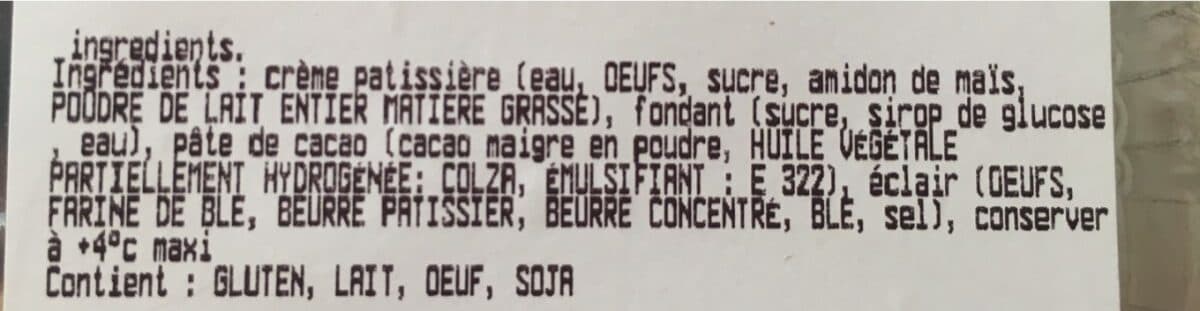 Open Food Facts Eclairs chocolat packshot