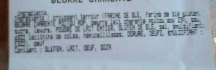 Open Food Facts 4 croissant AOC beurre Charente packshot