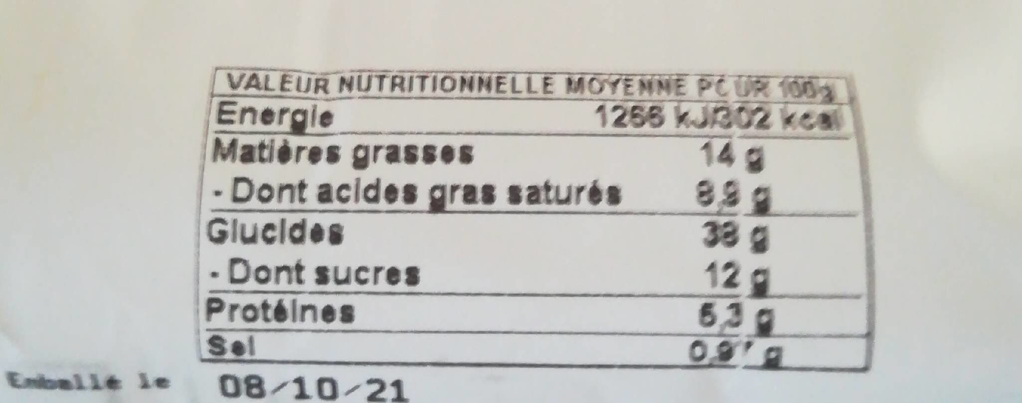 Open Food Facts 5 pains à la creme packshot