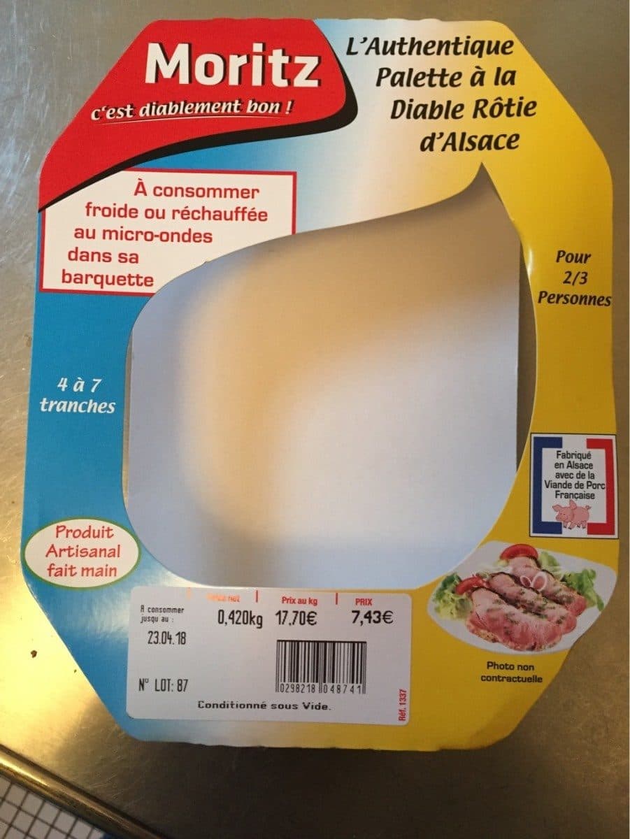 Open Food Facts Palette à la diable packshot