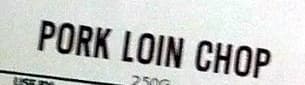 Asda Pork Loin Chop packshot