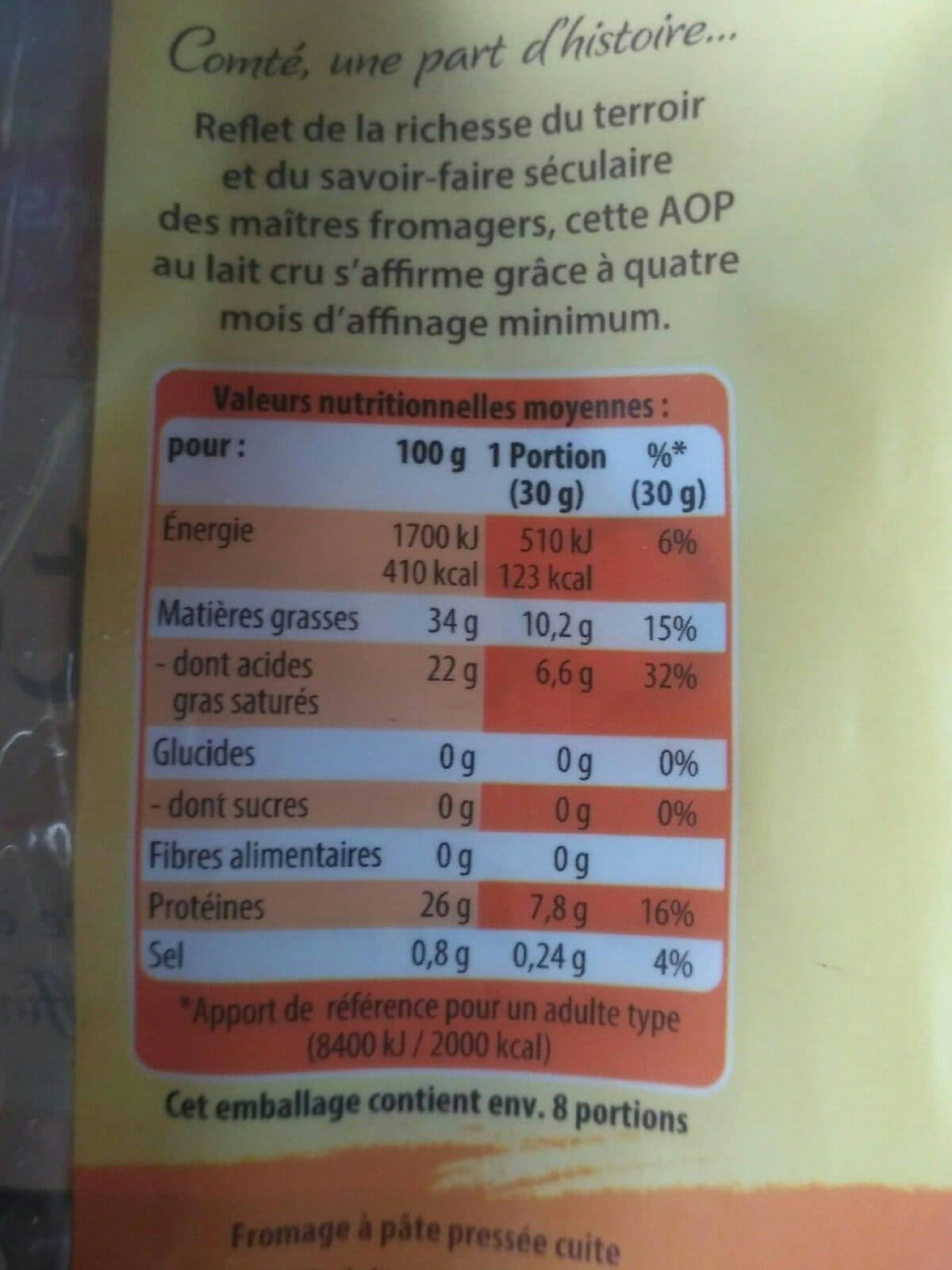 Open Food Facts Comté packshot