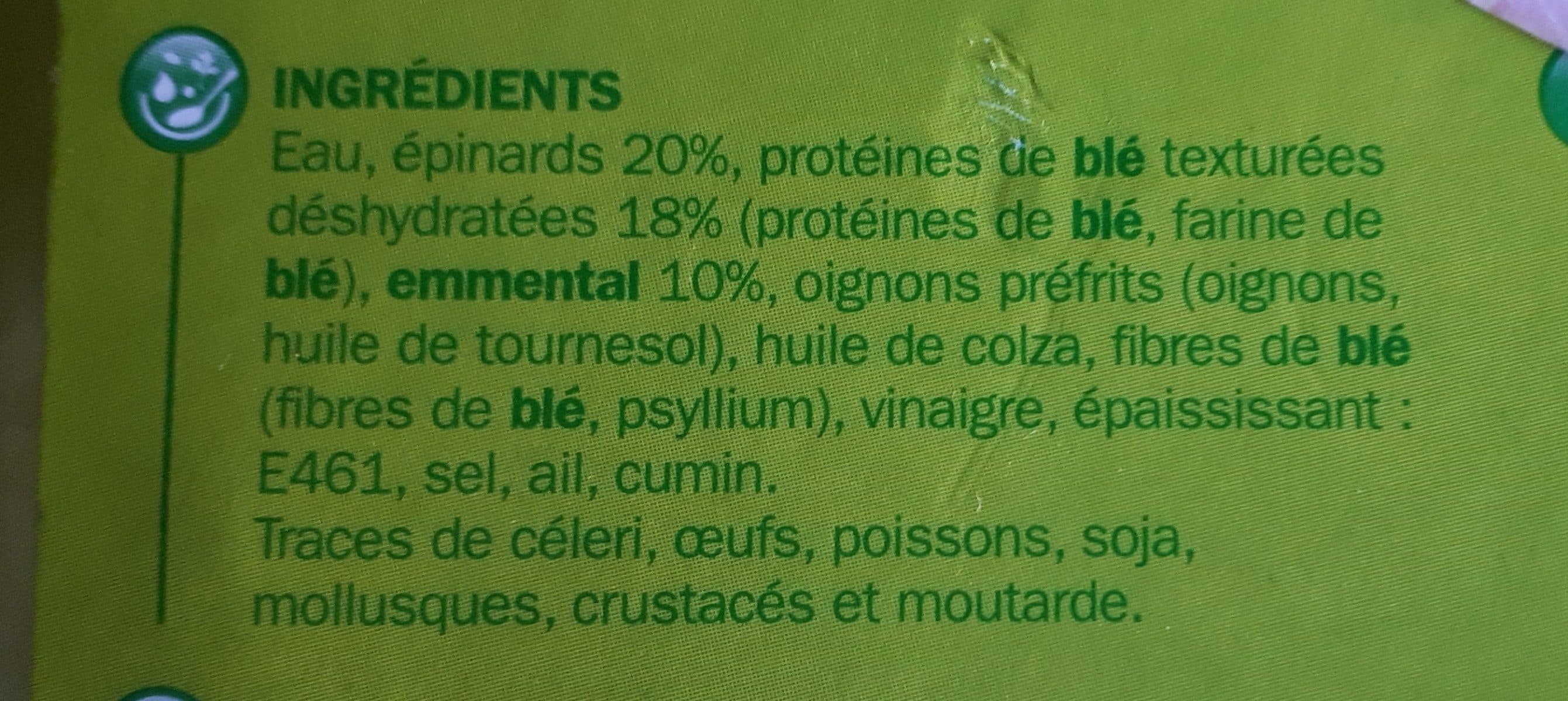 Marque Repère Galette de blé épinards et emmental packshot
