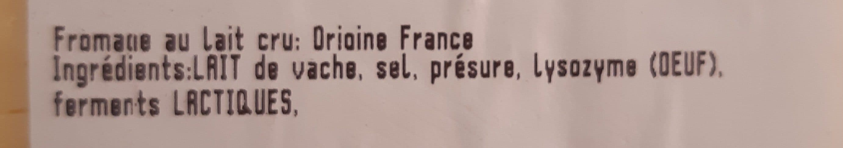 Open Food Facts Fromage Bethmale au lait cru packshot