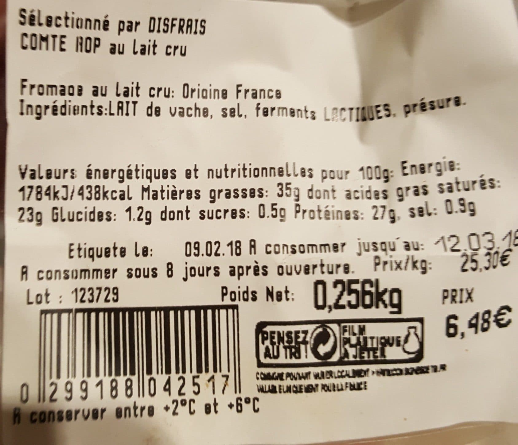 Lis d'Or Comté packshot