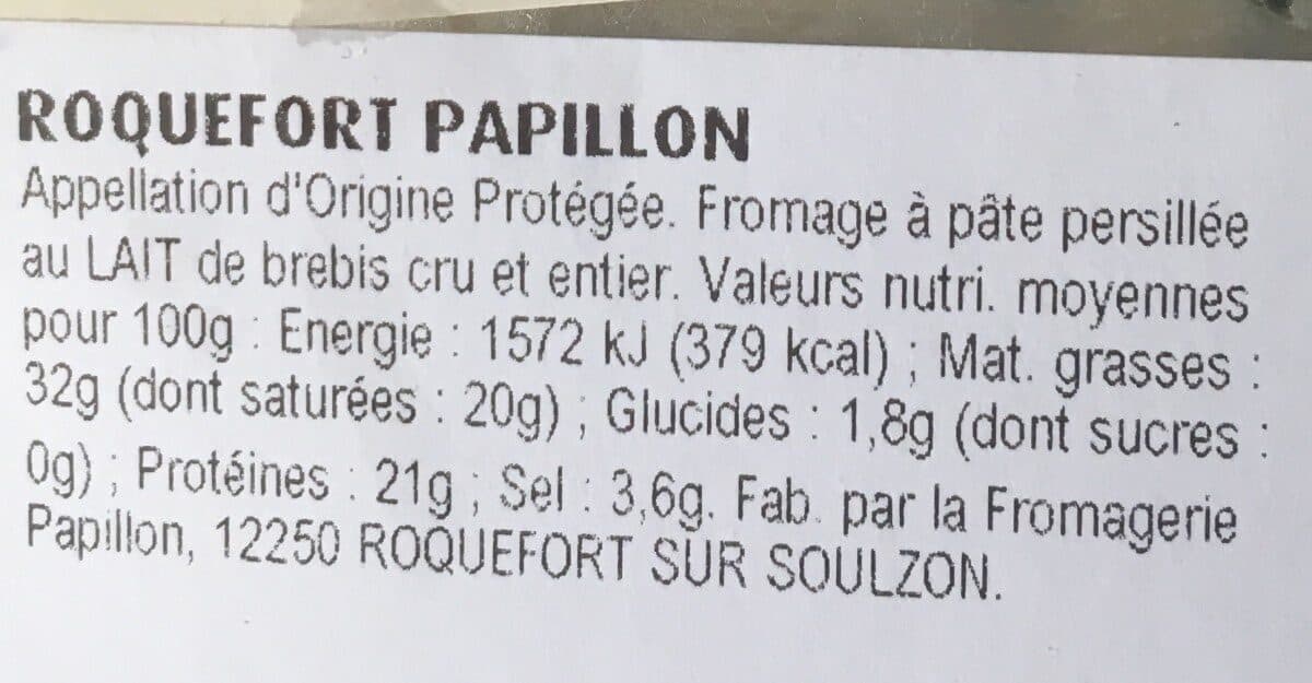 Open Food Facts Roquefort Papillon packshot