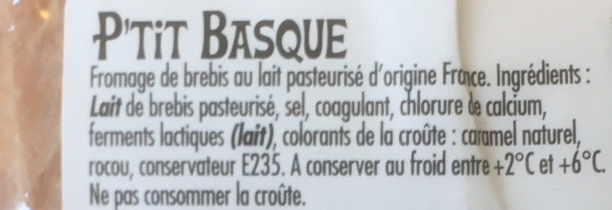 Open Food Facts P'tit basque packshot