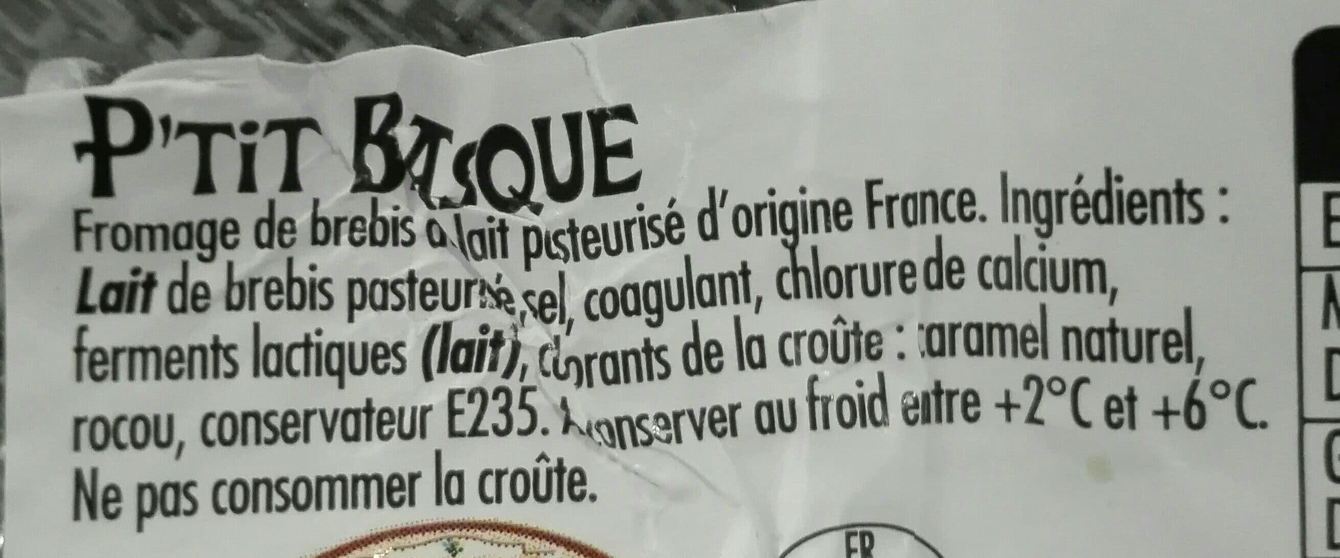 Open Food Facts P'tit Basque packshot