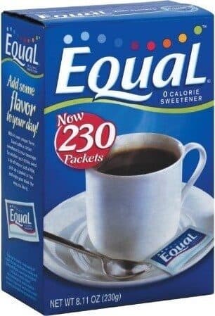 Equal Original calorie sweetener packets packshot