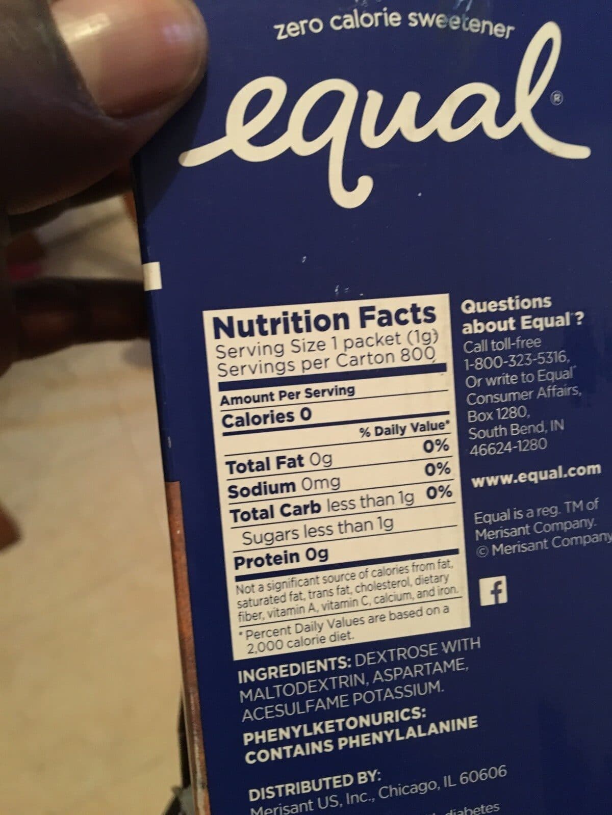 Merisant Company Equal packshot