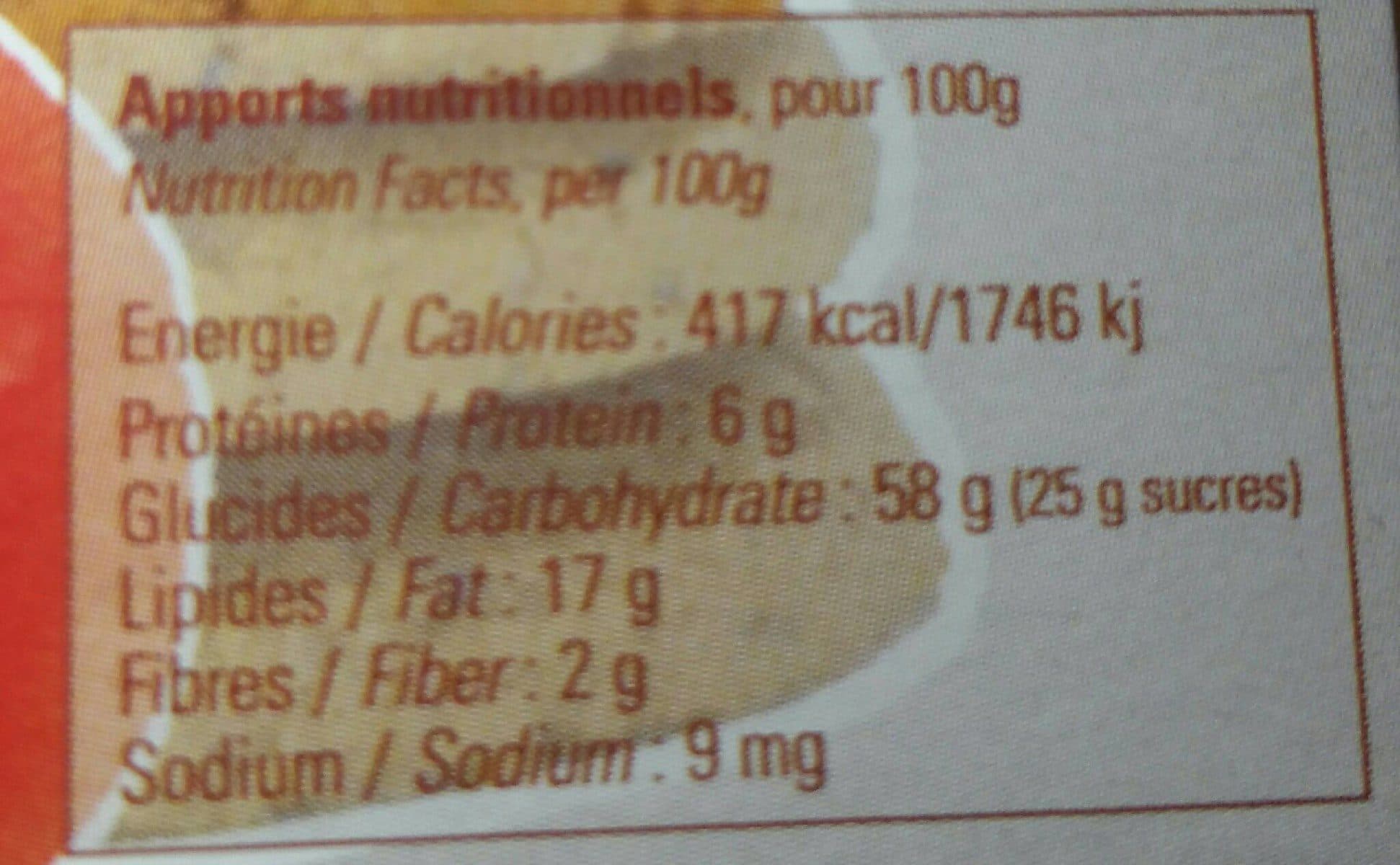 Open Food Facts Biscuits au coquelicot packshot