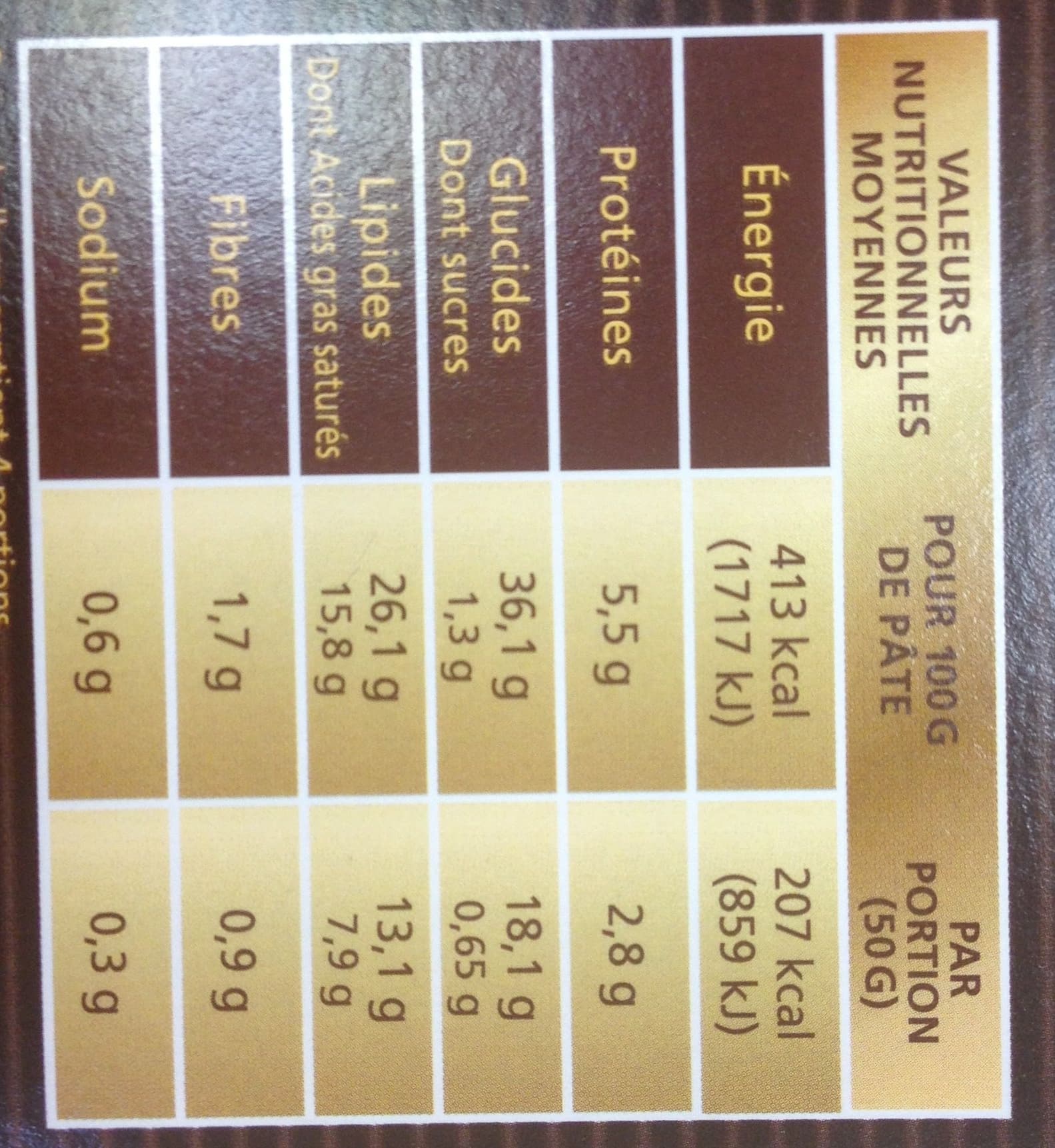 Open Food Facts 0390526004003 packshot
