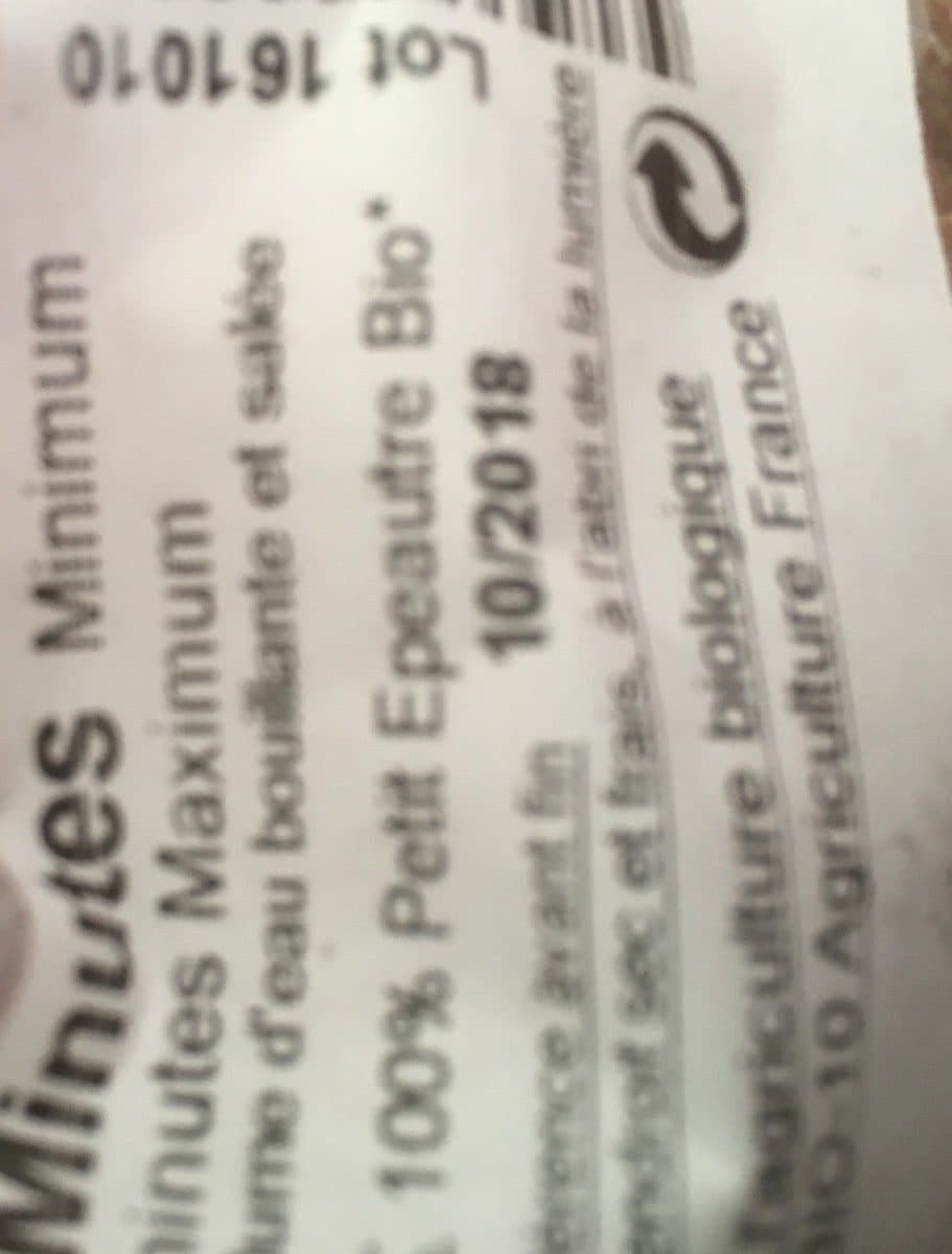 Open Food Facts Coquilles petit epeautre packshot