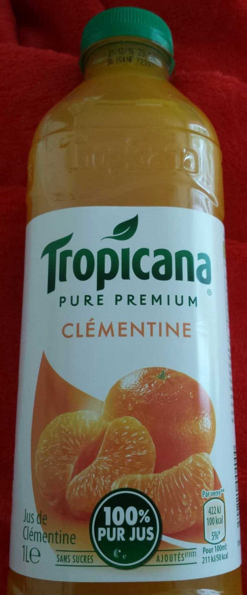 Tropicana Pure premium Clémentine 100% pur jus packshot