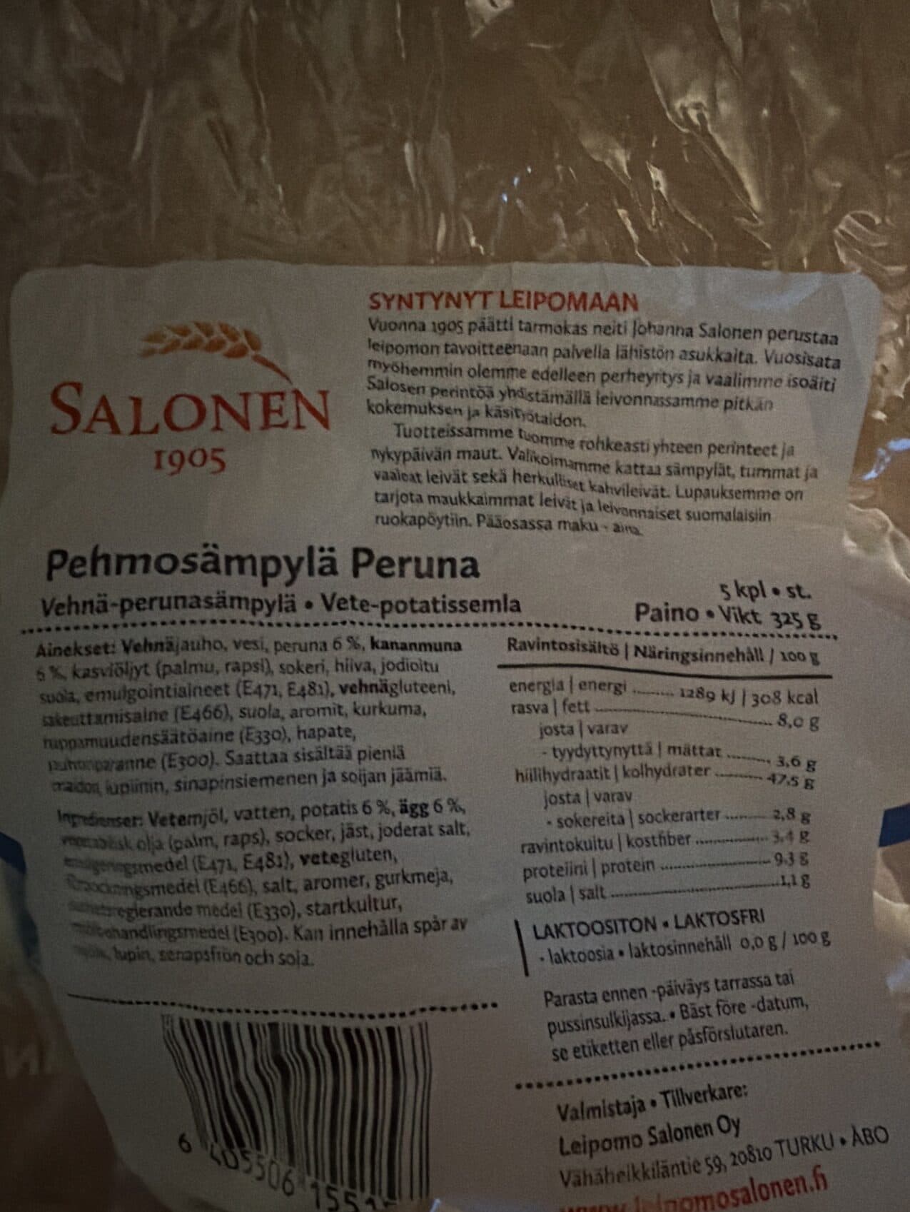 Salonen Pehmosämpylä packshot