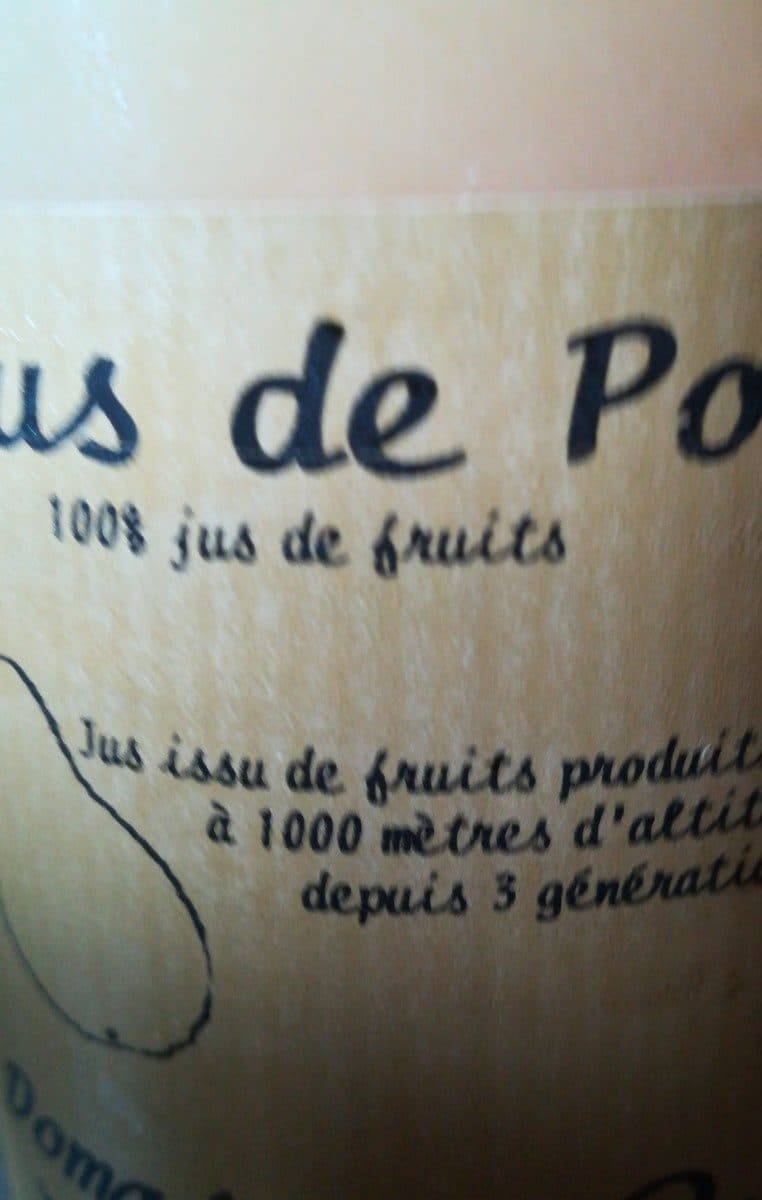 Open Food Facts Jus de poire packshot