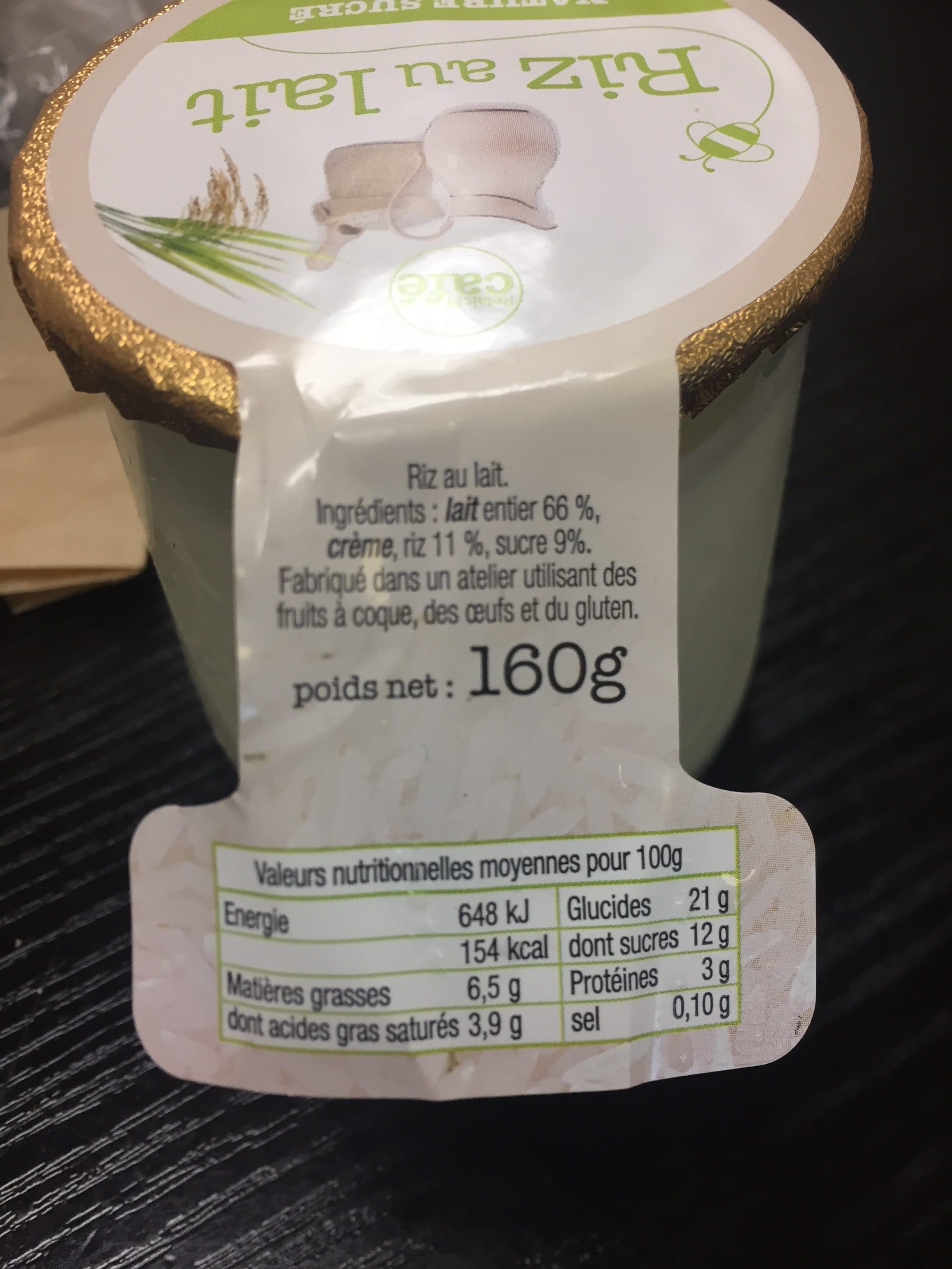 Relais H Cafe Riz au lait packshot
