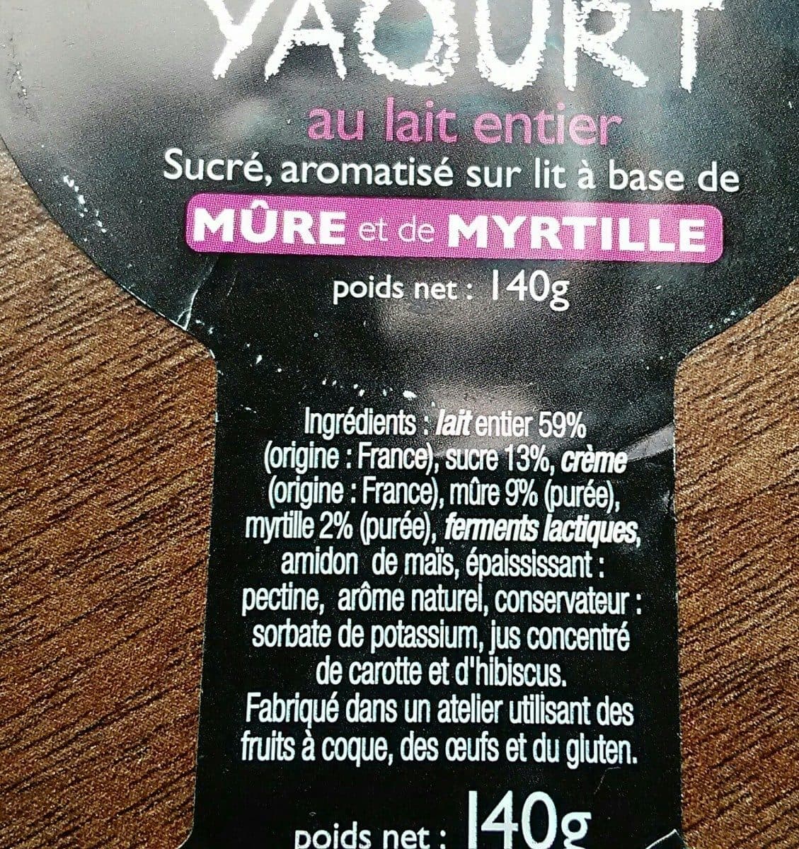 Open Food Facts Yaourt au lait entier packshot