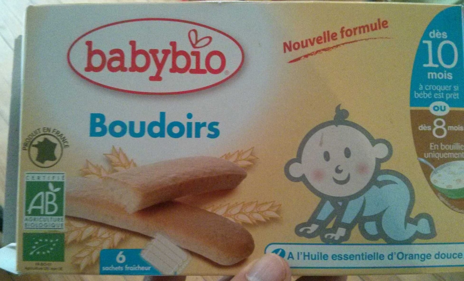 Babybio Boudoirs à l'huile essentielle d'Orange douce packshot