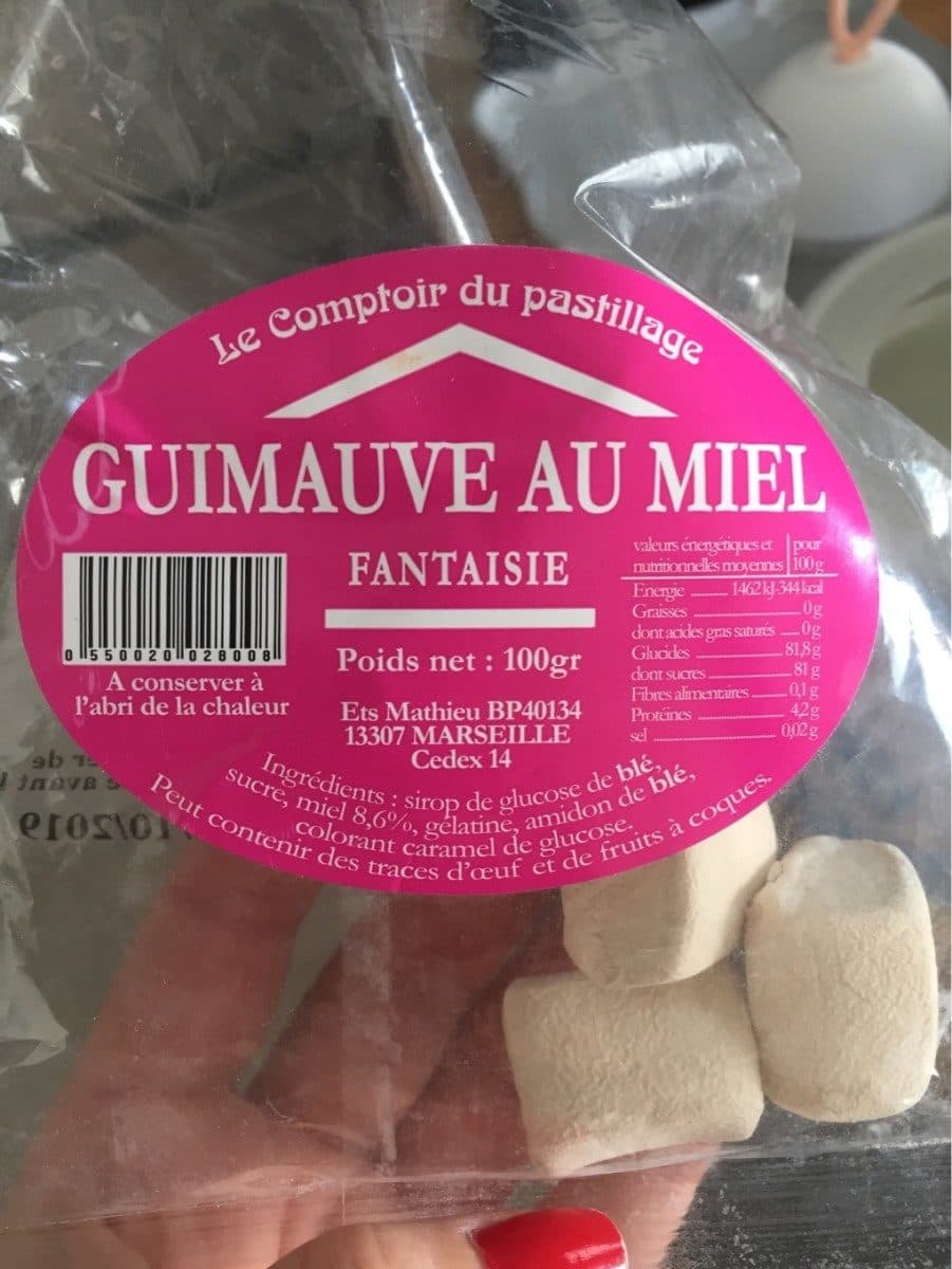 Open Food Facts Guimauve au miel packshot