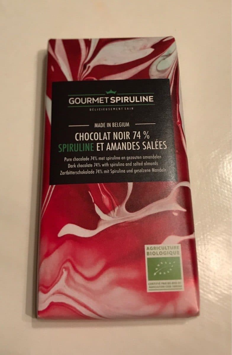 Open Food Facts Chocolat noir Spiruline Amandes packshot