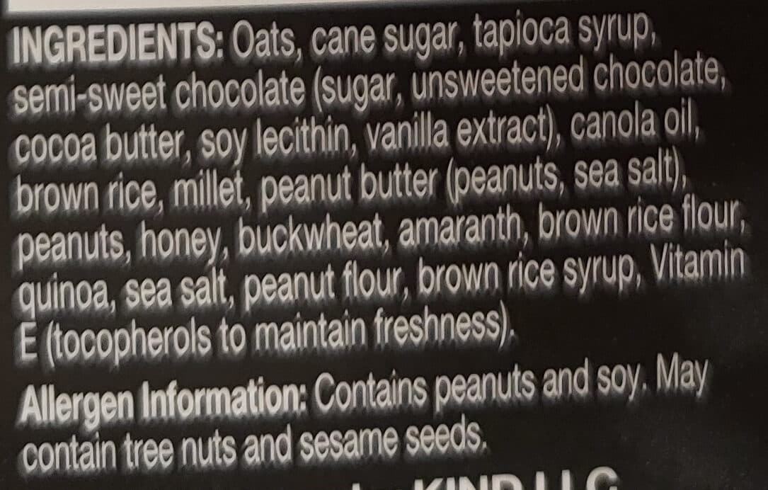 Kind Kind Healthy Grains Peanut Butter Dark Chocolate packshot