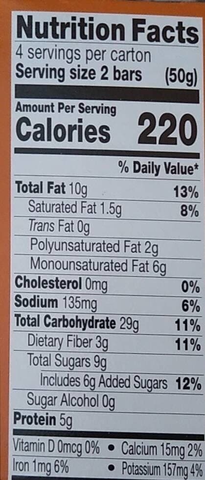 Kind Breakfast Bar Peanut Butter packshot