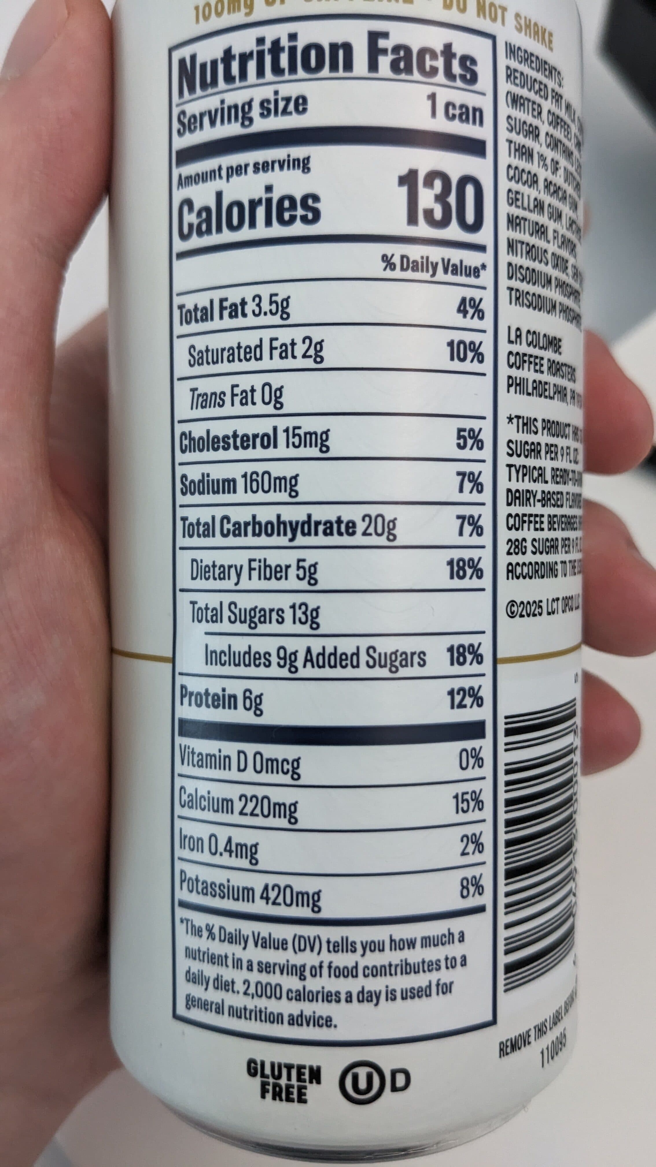 La Colombe DRAFT LATTE MOCHA COLD BREW WITH MILK packshot