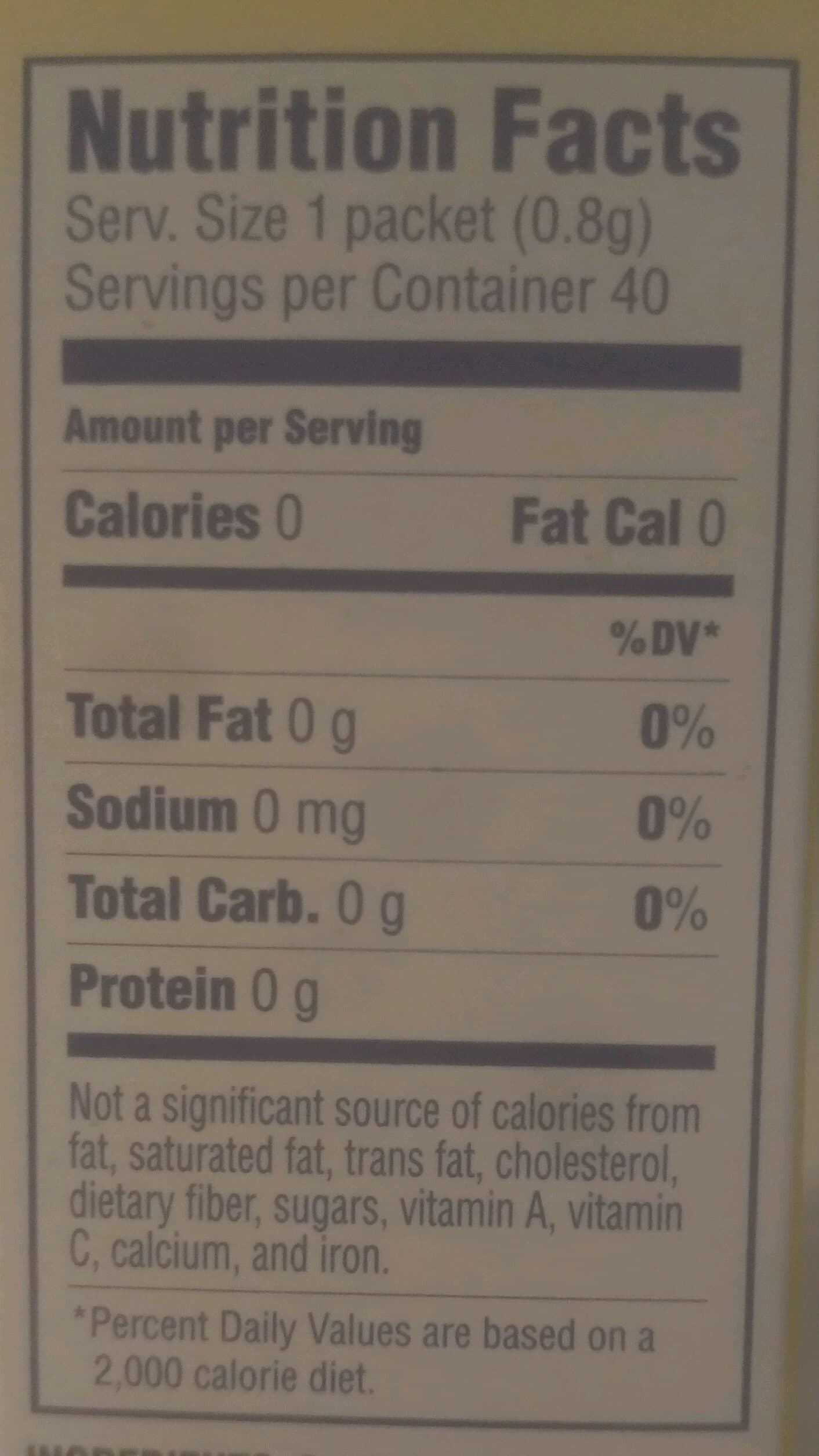 Sugar Twin Calorie Free Sweetener packshot