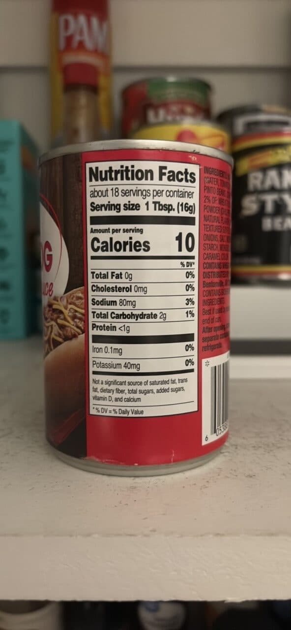 Great Value Hot Dog Chili Sauce packshot