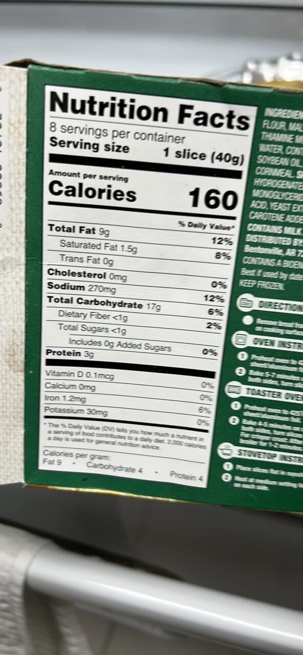 Great Value Garlic Texas Toast packshot